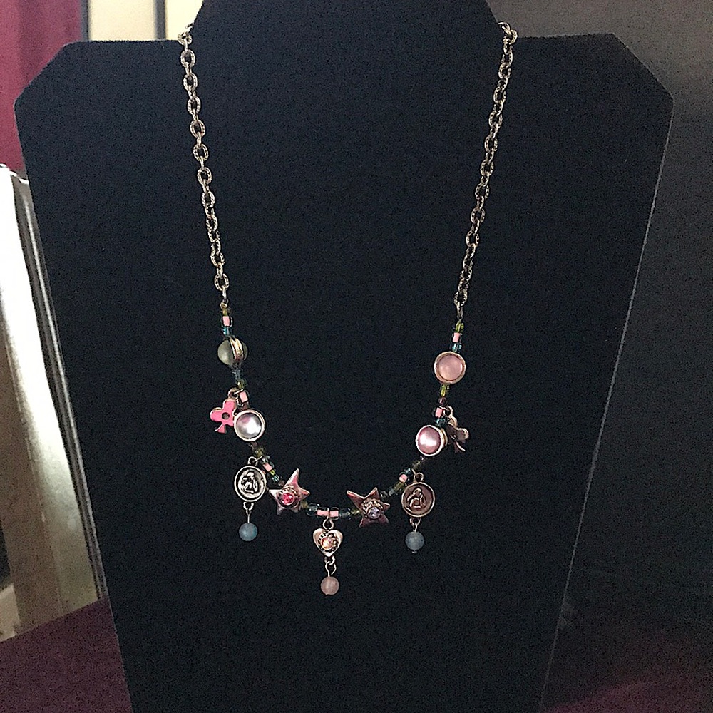 Cookie Lee Gen Austrian Crystal Charm Necklace